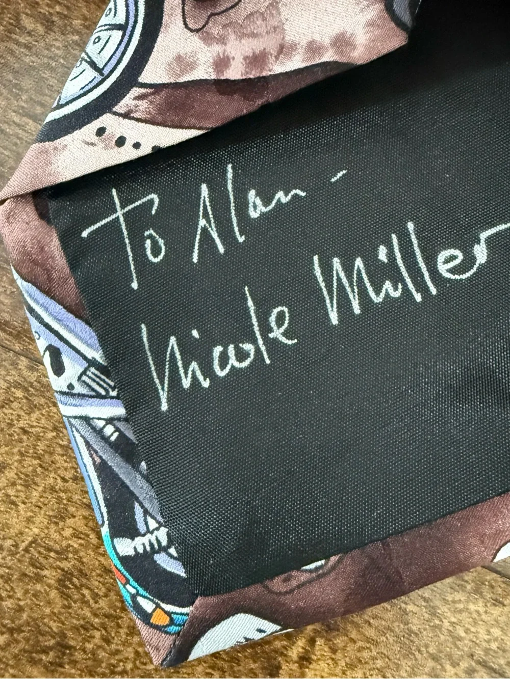 RARE SIGNED Vtg 90s Nicole Miller Limited Edition Harley Davidson Necktie